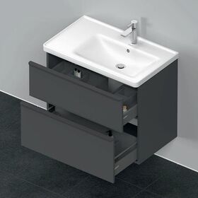 Duravit Waschtischunterbau D-NEO 625x784x452mm 1 Ausz. 1 Schubk. grap ma