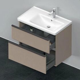 Duravit Waschtischunterbau D-NEO 625x784x452mm 1 Ausz. 1 Schubk. leinen