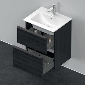 Duravit Waschtischunterbau D-NEO 625x510x402mm 1 Ausz. 1 Schubk. Ei sw