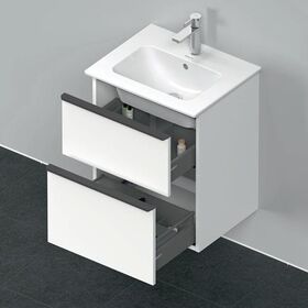 Duravit Waschtischunterbau D-NEO 625x510x402mm 1 Ausz. 1 Schubk. we matt