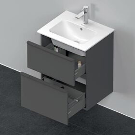 Duravit Waschtischunterbau D-NEO 625x510x402mm 1 Ausz. 1 Schubk. grap ma