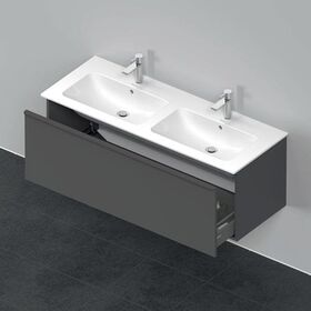 Duravit Waschtischunterbau D-NEO 440x1280x462mm, 1 Auszug graphit matt