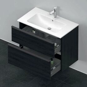 Duravit Waschtischunterbau D-NEO 1 Ausz. 1 Schubk. 625x810x462mm Ei sw