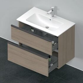 Duravit Waschtischunterbau D-NEO 1 Ausz. 1 Schubk. 625x810x462mm Ei terra