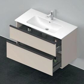 Duravit Waschtischunterbau D-NEO 1 Ausz. 1 Schubk. 625x1010x462mm taupe