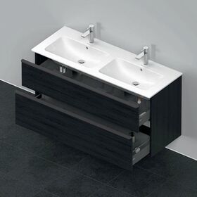 Duravit Waschtischunterbau D-NEO 625x1280x462mm 1 Ausz. 1 Schubk. Ei sw
