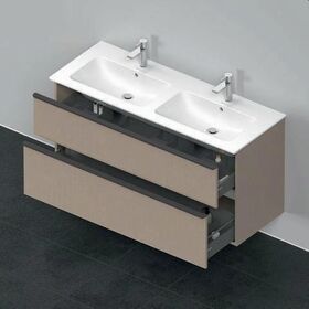 Duravit Waschtischunterbau D-NEO 625x1280x462mm 1 Ausz. 1 Schubk. leinen