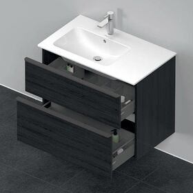 Duravit Waschtischunterbau D-NEO 625x810x462mm 1 Ausz. 1 Schubk. Ei sw