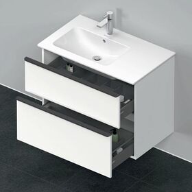 Duravit Waschtischunterbau D-NEO 625x810x462mm 1 Ausz. 1 Schubk. we matt