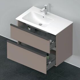 Duravit Waschtischunterbau D-NEO 625x810x462mm 1 Ausz. 1 Schubk. bas matt