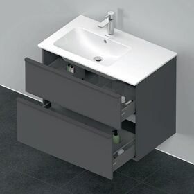Duravit Waschtischunterbau D-NEO 625x810x462mm 1 Ausz. 1 Schubk. grap ma