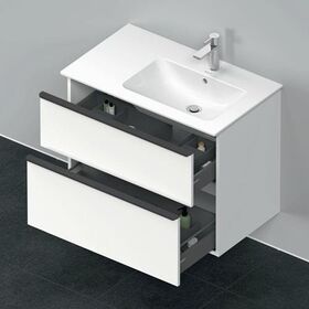 Duravit Waschtischunterbau D-NEO 625x810x462mm 1 Ausz. 1 Schubk. we matt