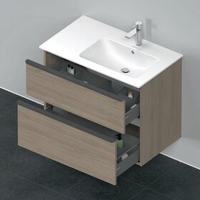 Duravit Waschtischunterbau D-NEO 625x810x462mm 1 Ausz. 1 Schubk. Ei terra