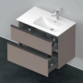 Duravit Waschtischunterbau D-NEO 625x810x462mm 1 Ausz. 1 Schubk. bas matt