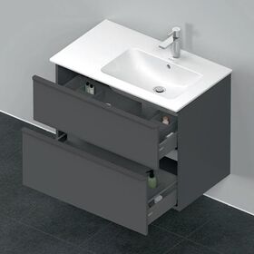 Duravit Waschtischunterbau D-NEO 625x810x462mm 1 Ausz. 1 Schubk. grap ma