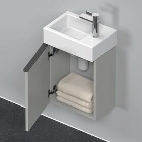 Duravit Waschtischunterbau D-NEO 440x364x222mm 1 Tür TA li betongr ma