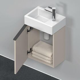 Duravit Waschtischunterbau D-NEO 440x364x222mm 1 Tür Türanschl li taupe