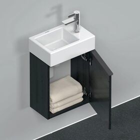 Duravit Waschtischunterbau D-NEO 440x364x222mm 1 Tür Türanschl re Ei sw