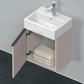 Duravit Waschtischunterbau D-NEO 440x434x322mm 1 Tür Türanschl li taupe