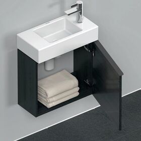 Duravit Waschtischunterbau D-NEO 440x484x222mm 1 Tür Türanschl re Ei sw