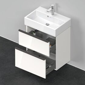 Duravit Waschtischunterbau D-NEO Compact 625x584x372mm 1 Ausz. 1 Schubk. we hgl