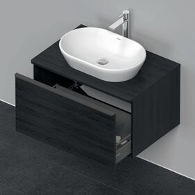Duravit Waschtischunterbau D-NEO 1 Auszug 459x800x550mm eiche schwarz