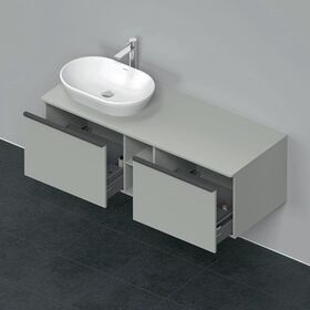Duravit Waschtischunterbau D-NEO 459x1400x550mm 2 Au Be li betongrau matt