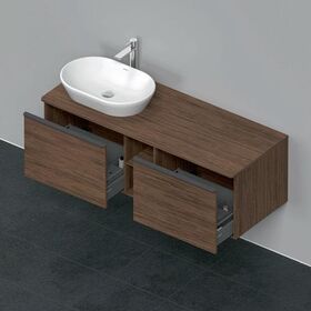Duravit Waschtischunterbau D-NEO 459x1400x550mm 2 Au Be li NB dunkel