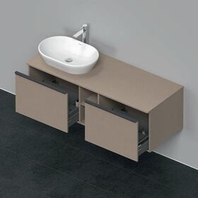 Duravit Waschtischunterbau D-NEO 459x1400x550mm 2 Au Becken links leinen
