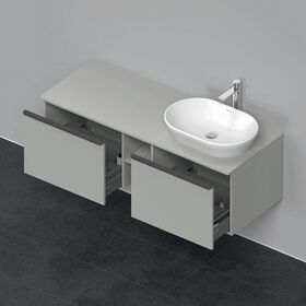 Duravit Waschtischunterbau D-NEO 459x1400x550mm 2 Au Be re betongrau matt