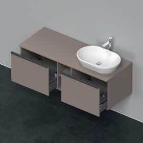 Duravit Waschtischunterbau D-NEO 459x1400x550mm 2 Au Be re basalt matt