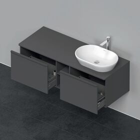 Duravit Waschtischunterbau D-NEO 459x1400x550mm 2 Au Be re graphit matt