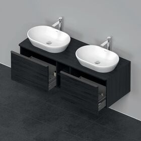 Duravit Waschtischunterbau D-NEO 459x1400x550mm 2 Au Be beids Ei schwarz