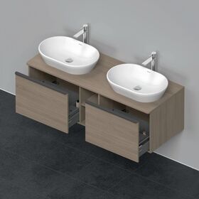 Duravit Waschtischunterbau D-NEO 459x1400x550mm 2 Au Be beids eiche terra