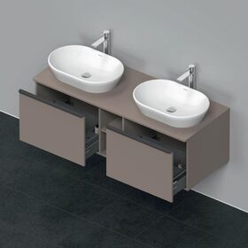 Duravit Waschtischunterbau D-NEO 459x1400x550mm 2 Au Be beids basalt matt