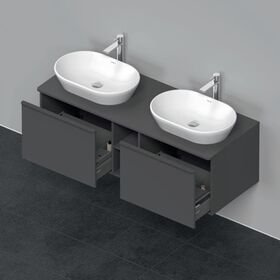Duravit Waschtischunterbau D-NEO 459x1400x550mm 2 Au Be beids grap matt