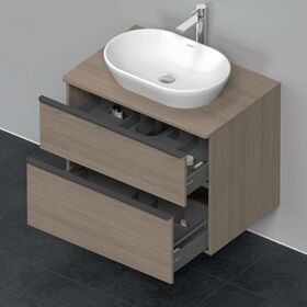 Duravit Waschtischunterbau D-NEO 2 Schubkästen 644x800x550mm eiche terra