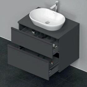Duravit Waschtischunterbau D-NEO 2 Schubkästen 644x800x550mm graphit matt