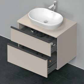 Duravit Waschtischunterbau D-NEO 2 Schubkästen 644x800x550mm taupe