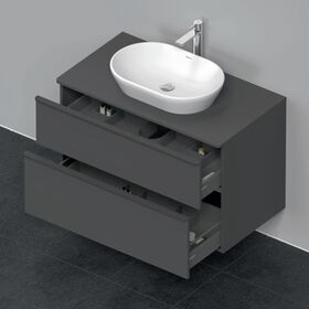 Duravit Waschtischunterbau D-NEO 2 Schubk 644x1000x550mm graphit matt