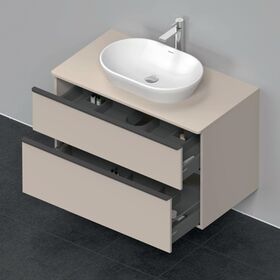 Duravit Waschtischunterbau D-NEO 2 Schubkästen 644x1000x550mm taupe