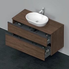 Duravit Waschtischunterbau D-NEO 2 Schubk 644x1200x550mm nussbaum dunkel