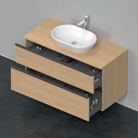 Duravit Waschtischunterbau D-NEO 2 Schubkästen 644x1200x550mm eiche natur