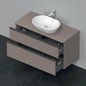 Duravit Waschtischunterbau D-NEO 2 Schubkästen 644x1200x550mm basalt matt