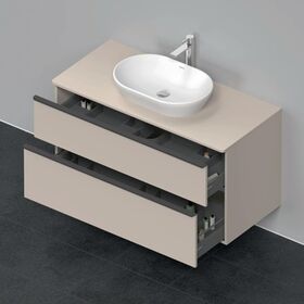 Duravit Waschtischunterbau D-NEO 2 Schubkästen 644x1200x550mm taupe