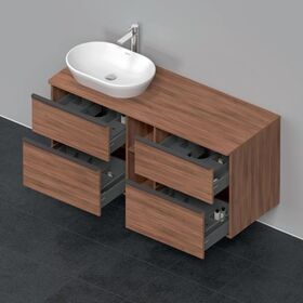 Duravit Waschtischunterbau D-NEO 644x1400x550mm 4 Schubk Be li NB natur