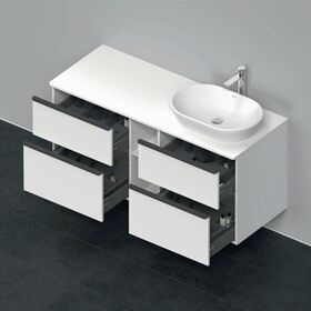 Duravit Waschtischunterbau D-NEO 644x1400x550mm 4 Schubk Be re weiß matt