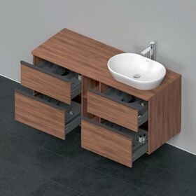 Duravit Waschtischunterbau D-NEO 644x1400x550mm 4 Schubk Be re NB natur