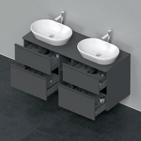 Duravit Waschtischunterbau D-NEO 644x1400x550mm 4 Schubk Be beids grap ma