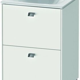 Duravit Waschtischunterbau BRIOSO 685x520x419mm, Griffe chrom weiß matt